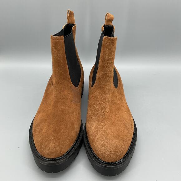 Caslon Women’s Miller Water Resistant Lug Chelsea Boots Brown Size 11M - Picture 3 of 11